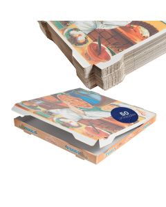 Cajas de Pizzas Personalizables de Alta Calidad - 24x24 centímetros